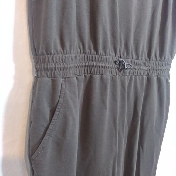 Garnet Hill Wide-Leg Knit Jumpsuit Charcoal Gray Casual Stretchy Size XL - Picture 5 of 10